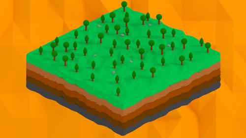 Layered Isometric Scene V1 preview image